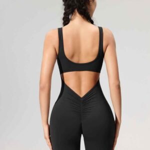 leggings noirs à pattes d'éléphant