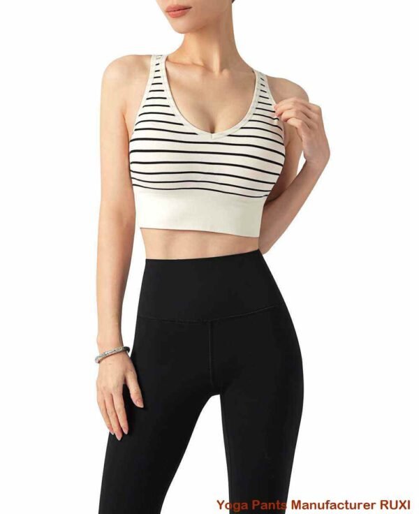 soutien-gorge de sport côtelé