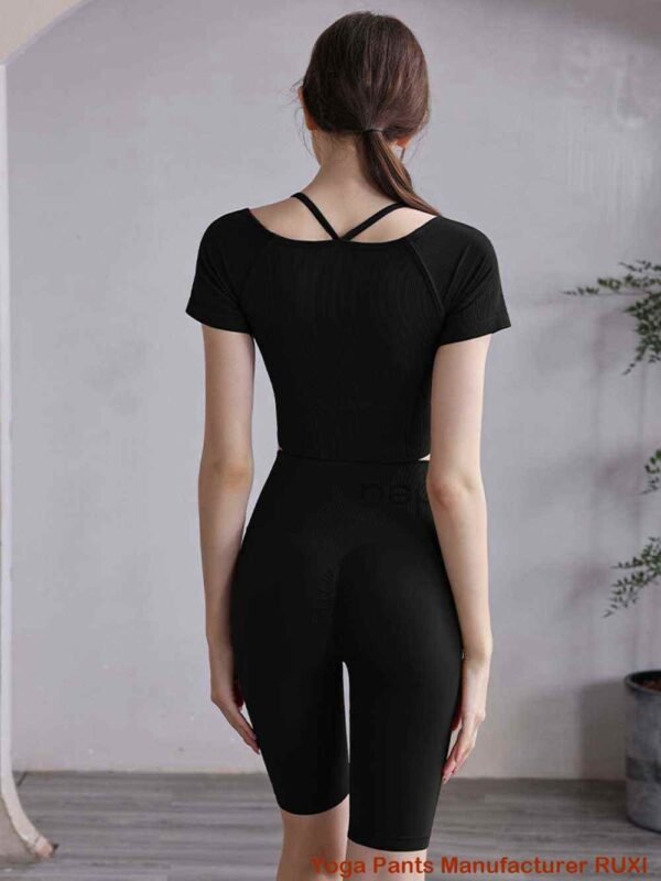 pantalon de yoga évasé en coton