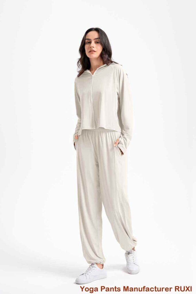 pantalon de yoga doublé en polaire