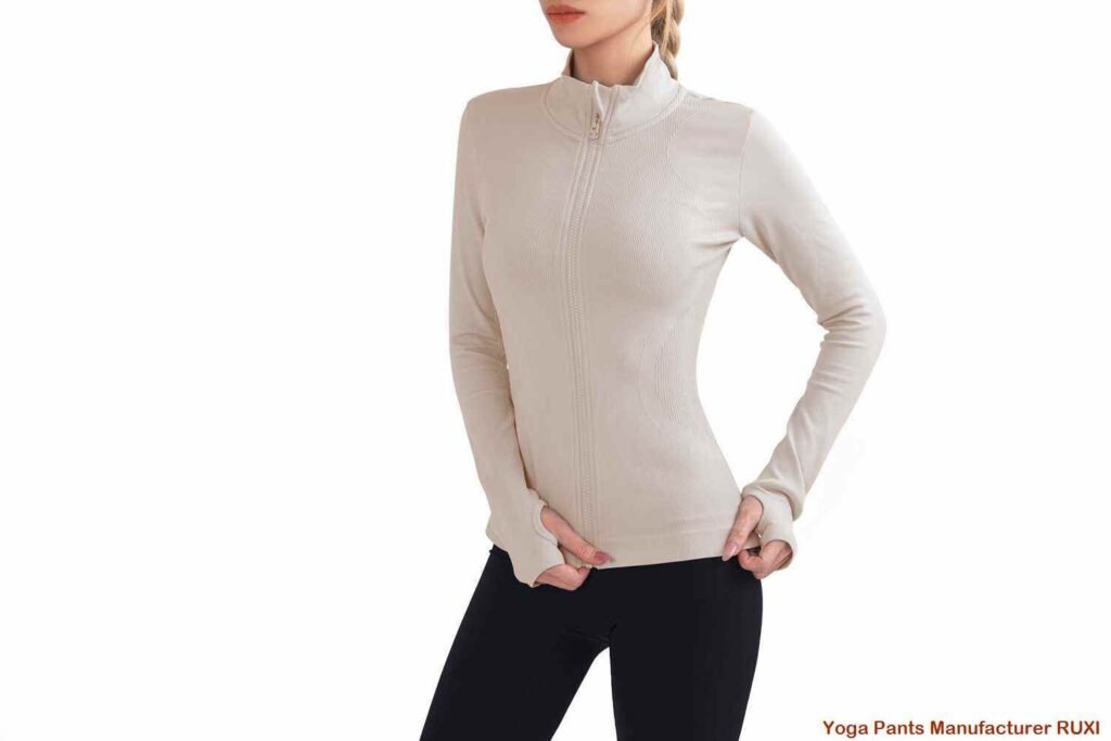 pantalon de yoga évasé blanc RUXI