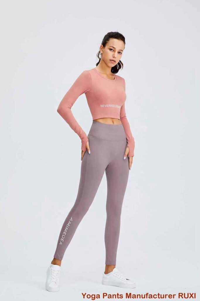 leggings évasés gris RUXI mj3632